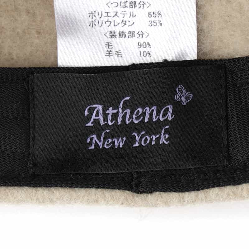 ATHENA NEW YORK ATHENA NEW YORK＜アシーナ ニューヨーク＞ウールキャップ "KELLY" BEIGE