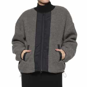 ウォッシャブル ボアフリースブルゾン