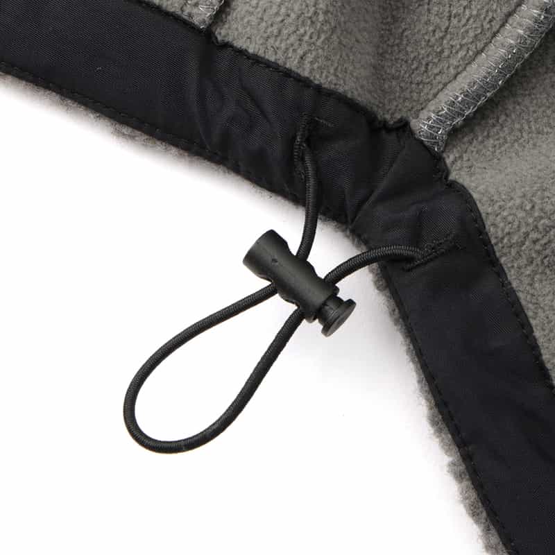 BARNEYS NEW YORK ウォッシャブル ボアフリースブルゾン DARK GRAY