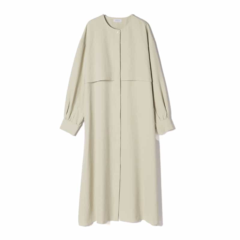 BARNEYS NEW YORK ウォッシャブル ドローストリング付ドレス BEIGE