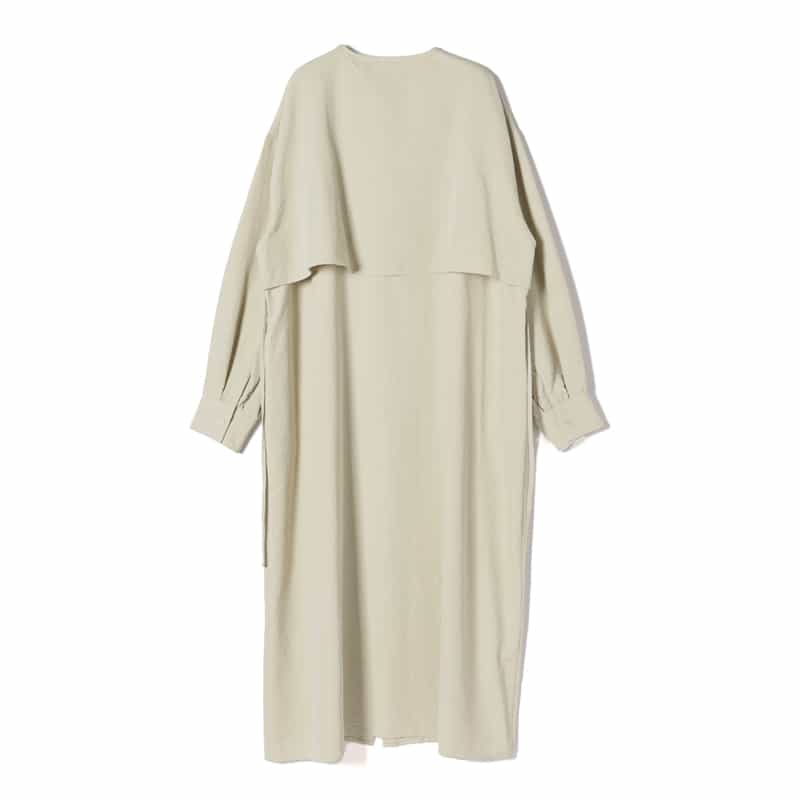 BARNEYS NEW YORK ウォッシャブル ドローストリング付ドレス BEIGE