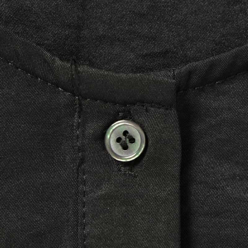 BARNEYS NEW YORK ウォッシャブル ドローストリング付ドレス BLACK