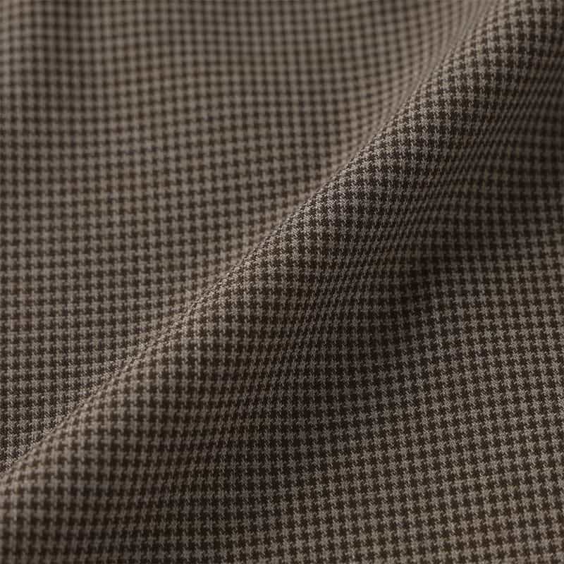 BARNEYS NEW YORK ウォッシャブル ダブルウエストワイドパンツ BROWN