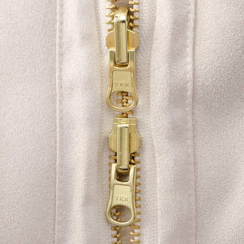 BARNEYS NEW YORK フェイクファー ショートブルゾン IVORY