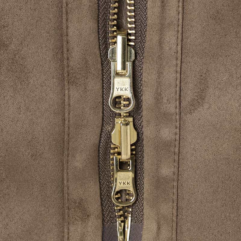 BARNEYS NEW YORK フェイクファー ショートブルゾン BROWN