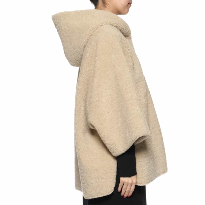 BARNEYS NEW YORK フード付き リバーシブルショートコート BEIGE