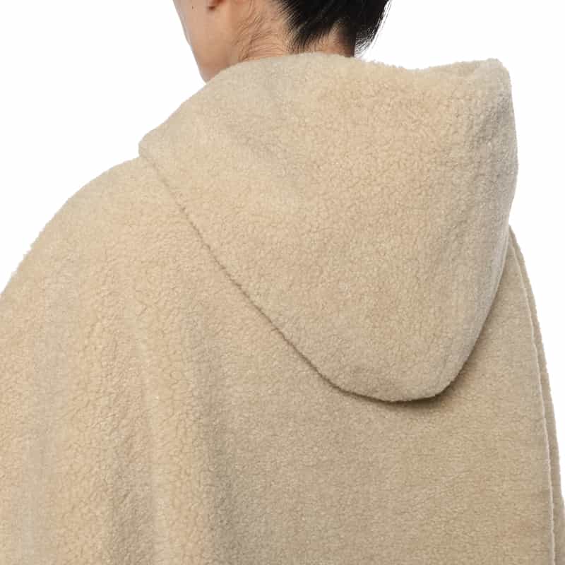 BARNEYS NEW YORK フード付き リバーシブルショートコート BEIGE