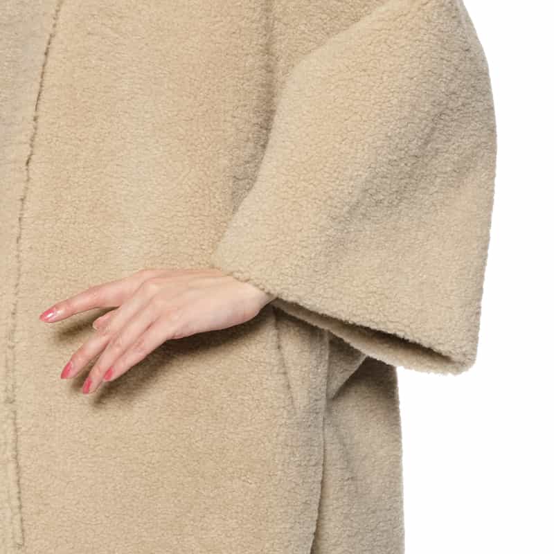 BARNEYS NEW YORK フード付き リバーシブルショートコート BEIGE