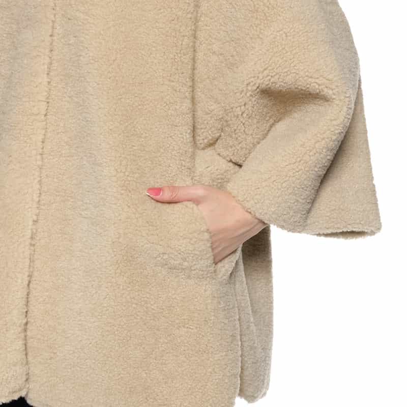 BARNEYS NEW YORK フード付き リバーシブルショートコート BEIGE