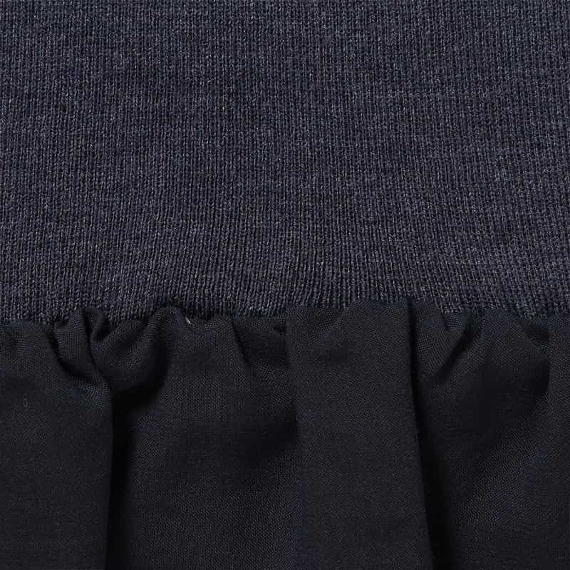 BARNEYS NEW YORK ウォッシャブル コンビネーションドレス NAVY