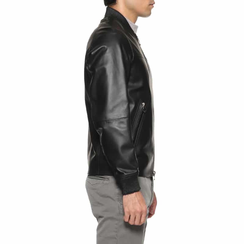 EMMETI EMMETI＜エンメティ＞ バーニーズ　ニューヨーク限定 シングルライダースジャケット"DANIELE" BLACK