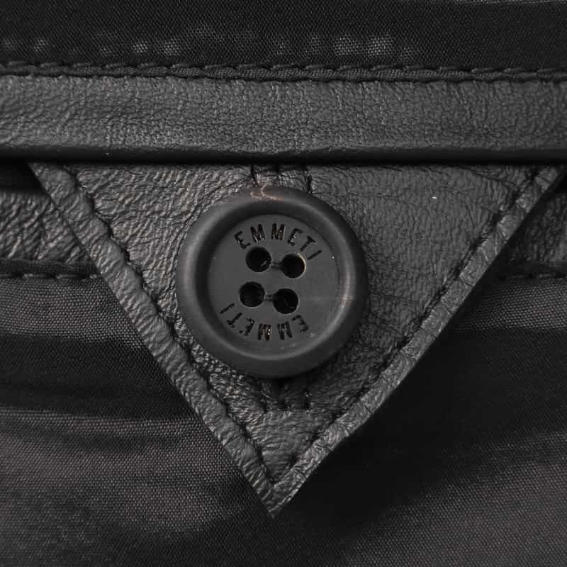 EMMETI EMMETI＜エンメティ＞ バーニーズ　ニューヨーク限定 シングルライダースジャケット"DANIELE" BLACK