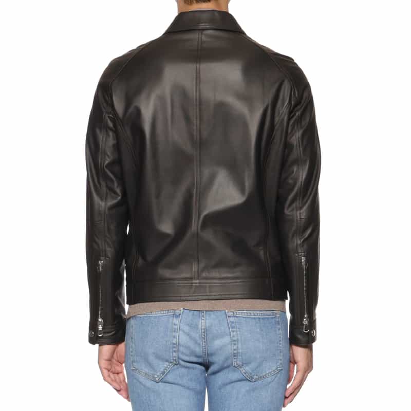 EMMETI EMMETI＜エンメティ＞ バーニーズ　ニューヨーク限定 シングルライダースジャケット"GIACOMO" DARK BROWN