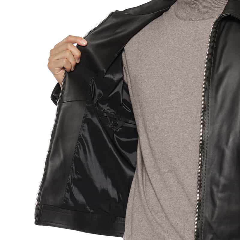 EMMETI EMMETI＜エンメティ＞ バーニーズ　ニューヨーク限定 シングルライダースジャケット"GIACOMO" DARK BROWN