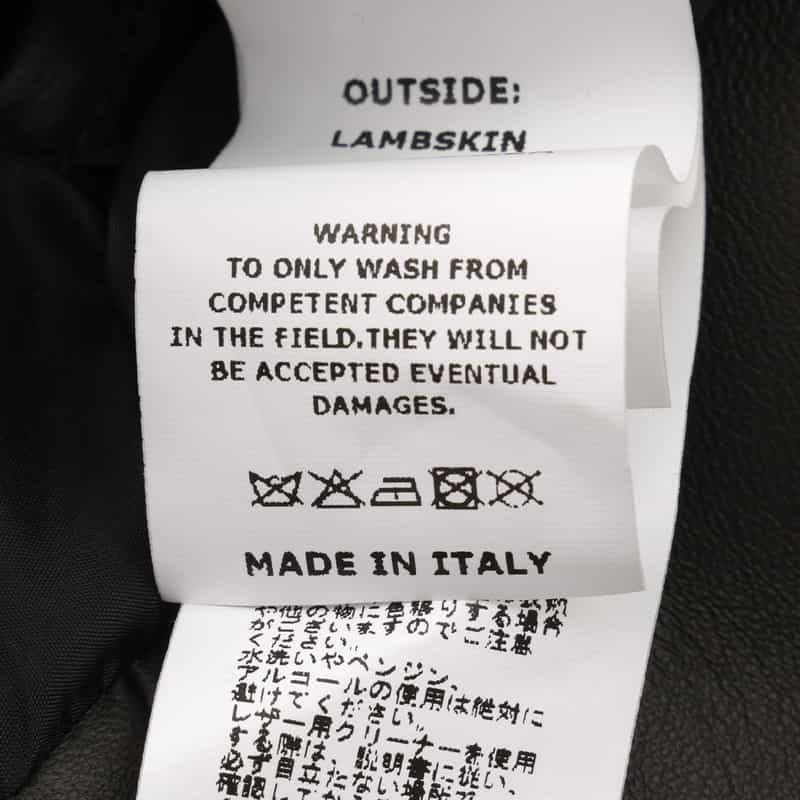 EMMETI EMMETI＜エンメティ＞ バーニーズ　ニューヨーク限定 シングルライダースジャケット"GIACOMO" DARK BROWN