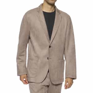 セットアップ ポンチ素材フェイクスエードジャケット