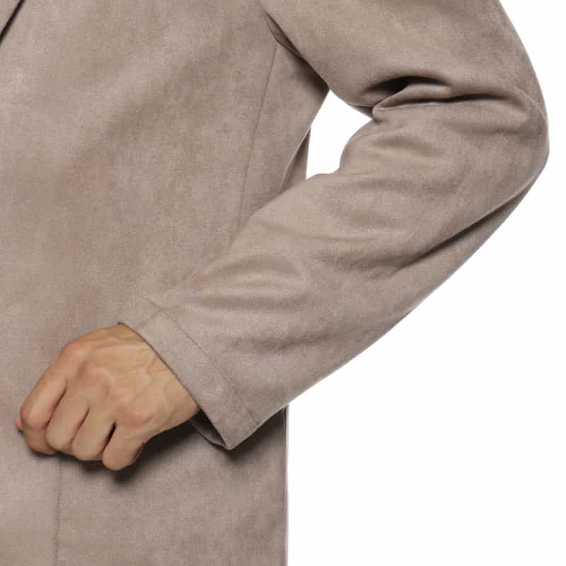 BARNEYS NEW YORK セットアップ ポンチ素材フェイクスエードジャケット BEIGE