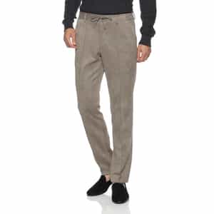 セットアップ ポンチ素材フェイクスエードパンツ