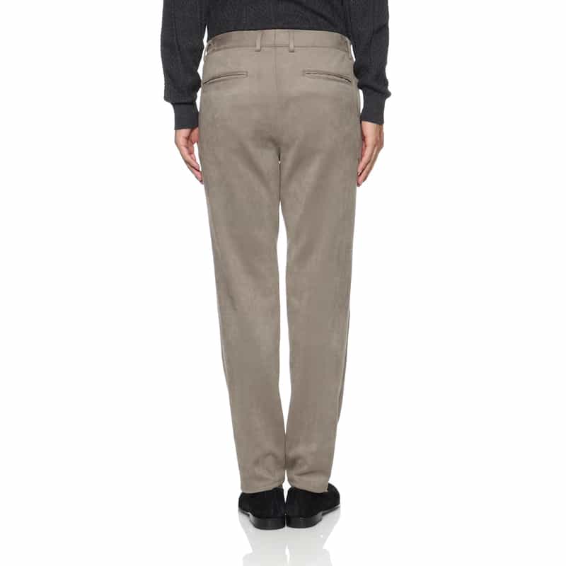 BARNEYS NEW YORK セットアップ ポンチ素材フェイクスエードパンツ BEIGE