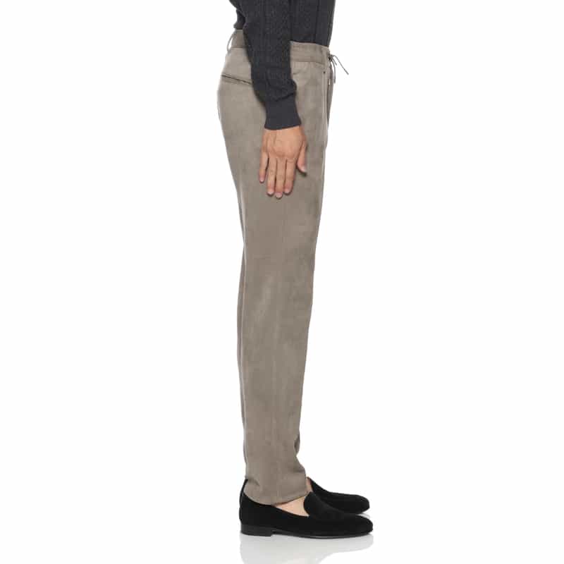 BARNEYS NEW YORK セットアップ ポンチ素材フェイクスエードパンツ BEIGE