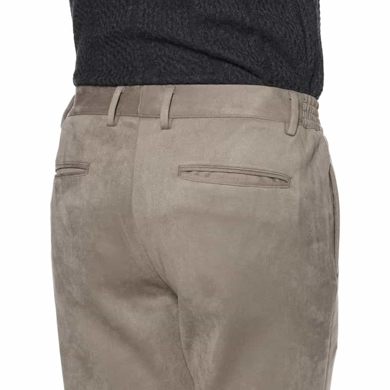 BARNEYS NEW YORK セットアップ ポンチ素材フェイクスエードパンツ BEIGE