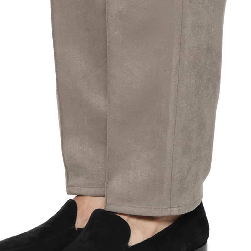 BARNEYS NEW YORK セットアップ ポンチ素材フェイクスエードパンツ BEIGE