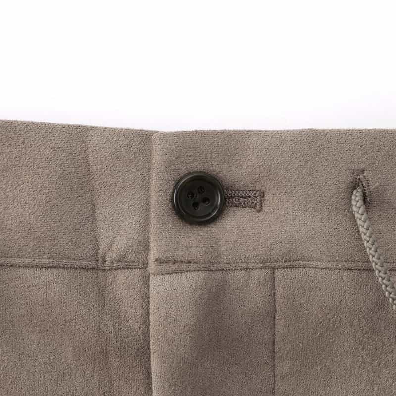 BARNEYS NEW YORK セットアップ ポンチ素材フェイクスエードパンツ BEIGE