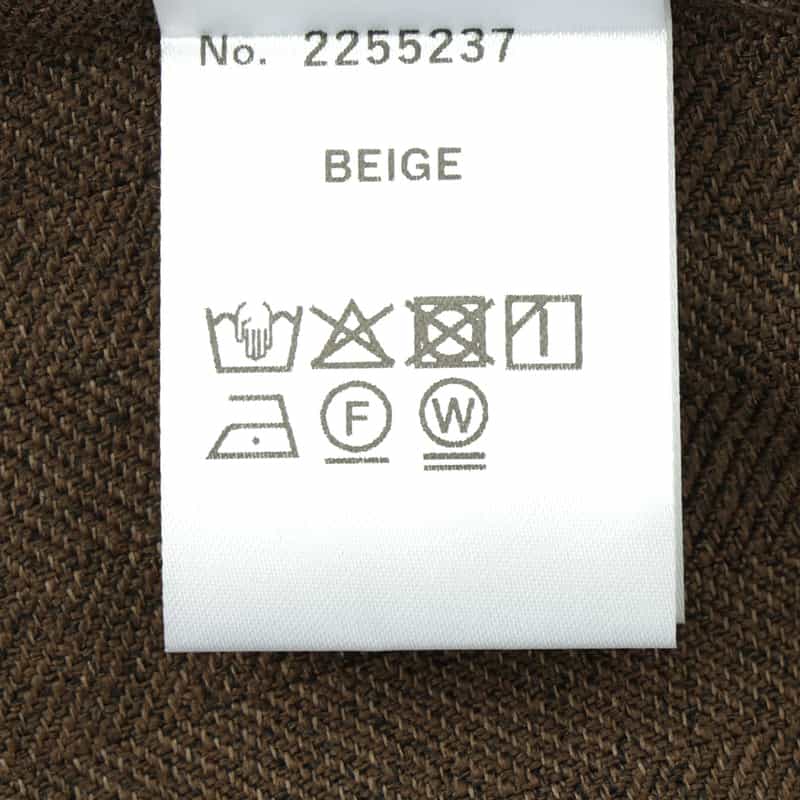 BARNEYS NEW YORK ウォッシャブル ニット×布帛切替ドレス BEIGE