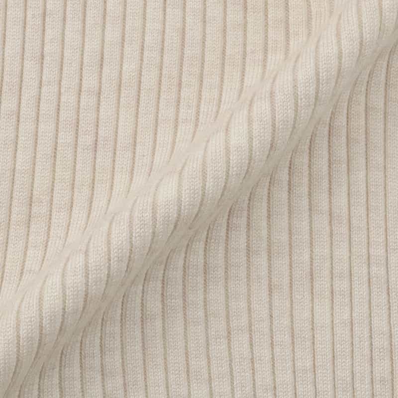 BARNEYS NEW YORK ウォッシャブル リブポロニットプルオーバー IVORY