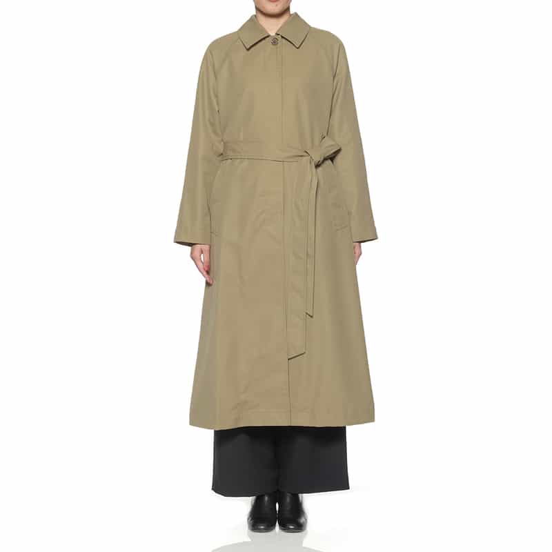 BARNEYS NEW YORK 撥水加工 ステンカラーコート BEIGE