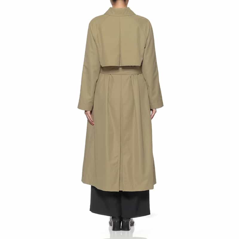 BARNEYS NEW YORK 撥水加工 ステンカラーコート BEIGE