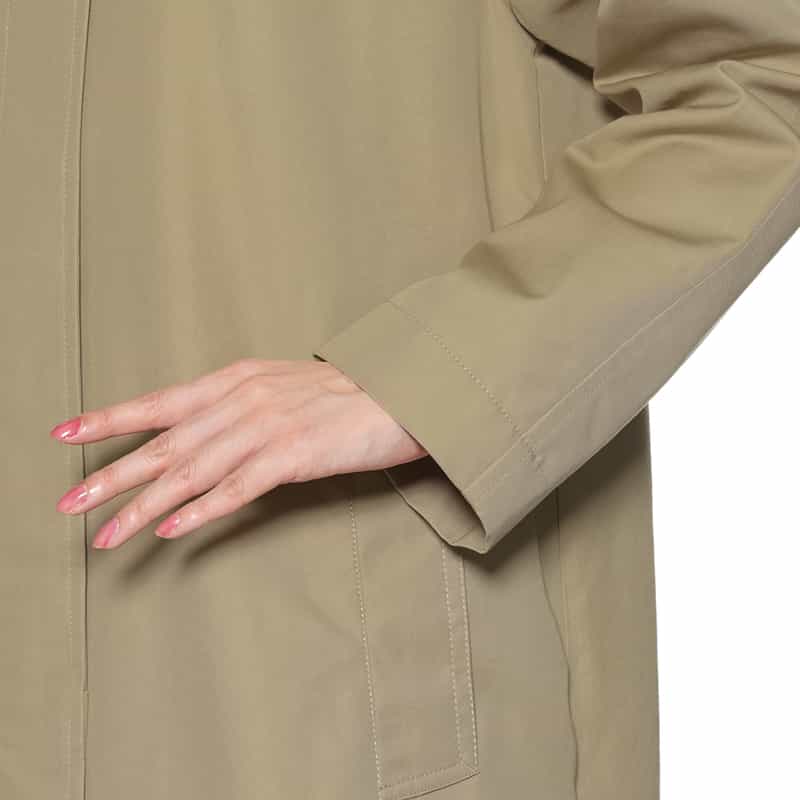 BARNEYS NEW YORK 撥水加工 ステンカラーコート BEIGE