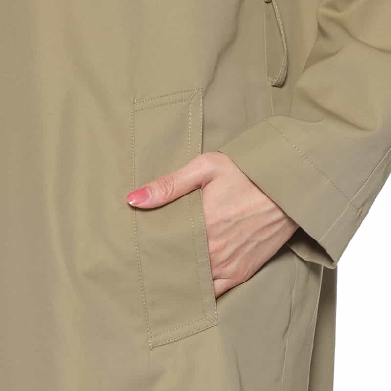 BARNEYS NEW YORK 撥水加工 ステンカラーコート BEIGE