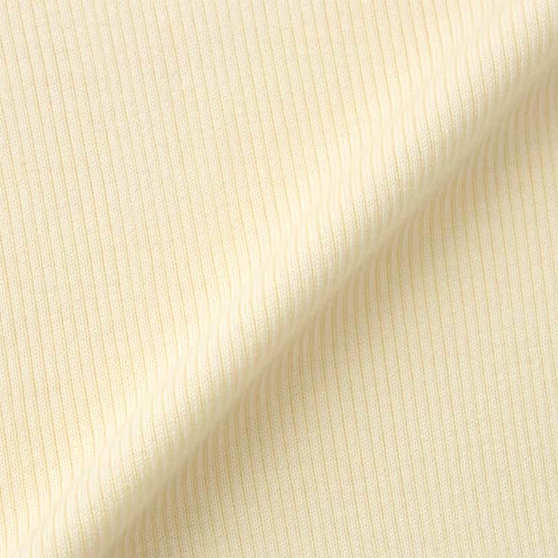 BARNEYS NEW YORK タートルネック ウールリブニットプルオーバー WHITE