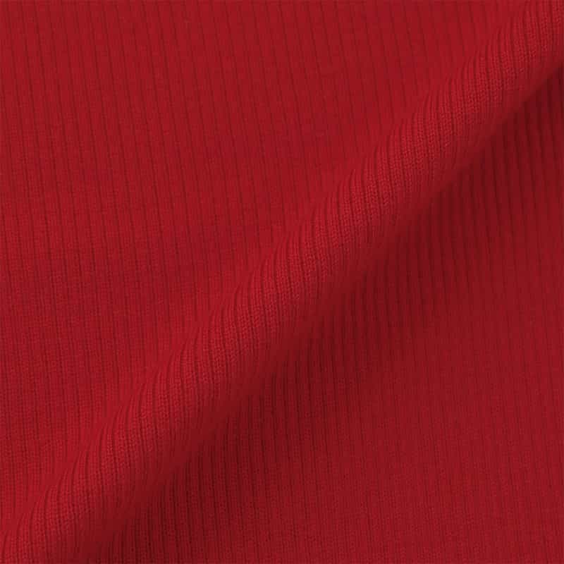 BARNEYS NEW YORK タートルネック ウールリブニットプルオーバー RED