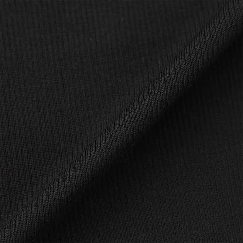 BARNEYS NEW YORK タートルネック ウールリブニットプルオーバー BLACK