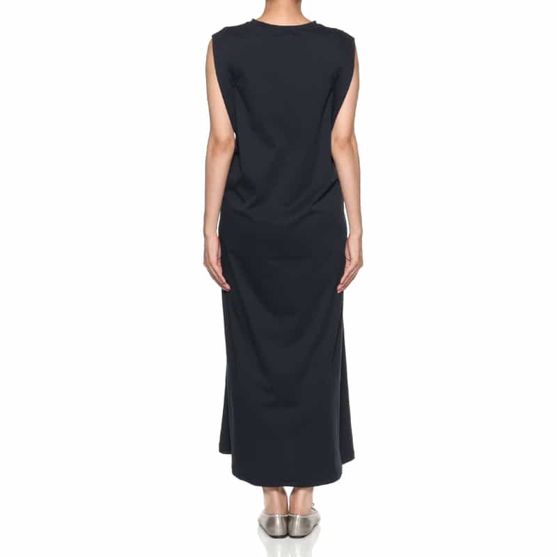 BARNEYS NEW YORK ウォッシャブル カットソードレス NAVY