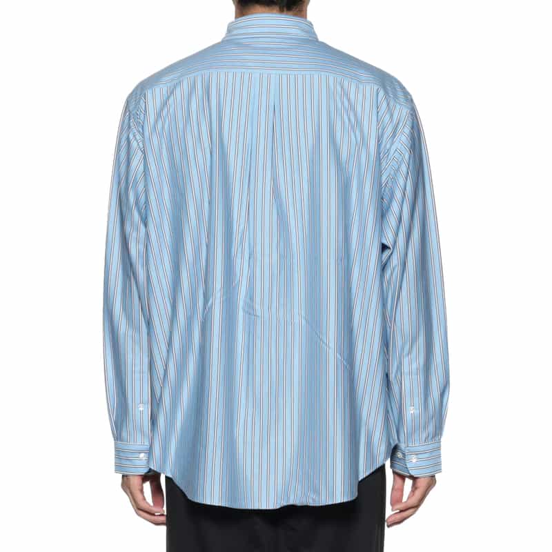 KANEMASA PHIL. KANEMASA PHIL.＜カネマサフィル＞ バーニーズ　ニューヨーク限定 ストライプ柄カジュアルシャツ BLUE