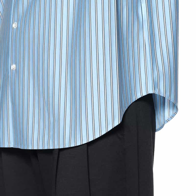 KANEMASA PHIL. KANEMASA PHIL.＜カネマサフィル＞ バーニーズ　ニューヨーク限定 ストライプ柄カジュアルシャツ BLUE