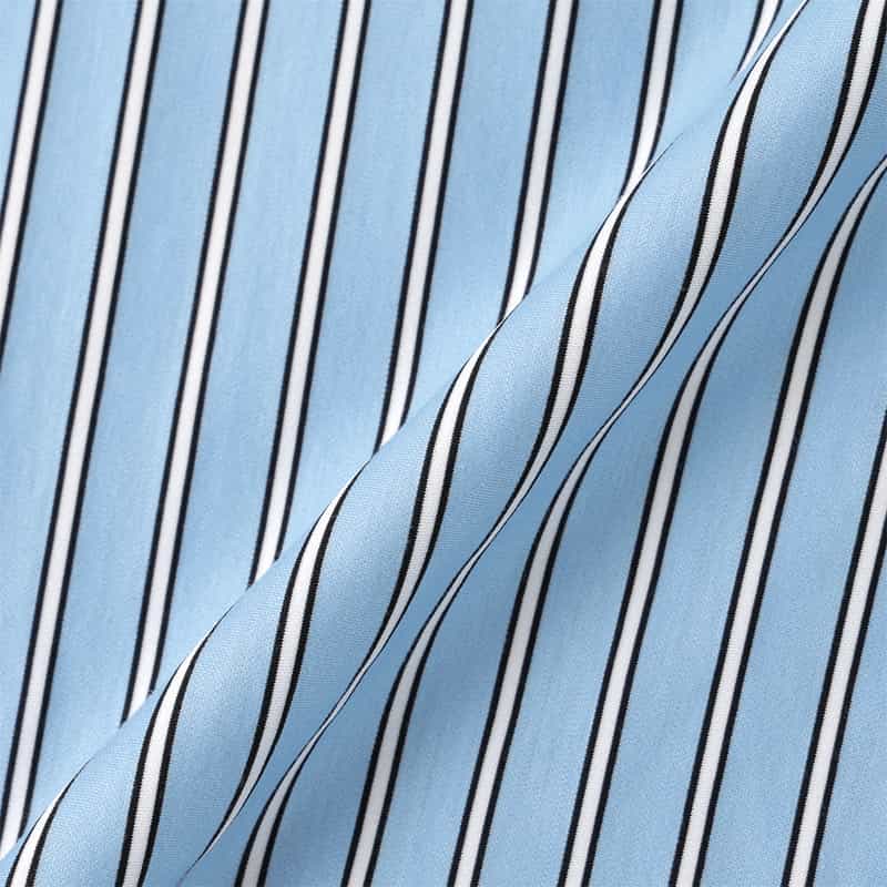 KANEMASA PHIL. KANEMASA PHIL.＜カネマサフィル＞ バーニーズ　ニューヨーク限定 ストライプ柄カジュアルシャツ BLUE