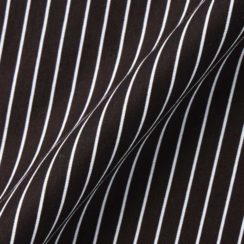 KANEMASA PHIL. KANEMASA PHIL.＜カネマサフィル＞ バーニーズ　ニューヨーク限定 ストライプ柄カジュアルシャツ DARK BROWN