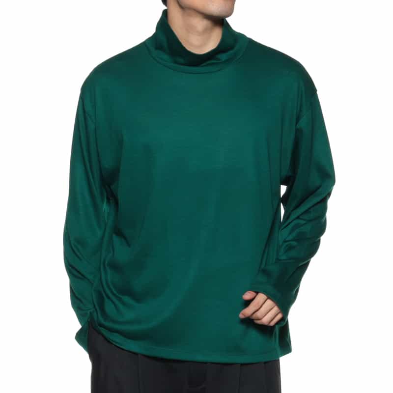 KANEMASA PHIL. KANEMASA PHIL.＜カネマサフィル＞ バーニーズ　ニューヨーク限定 タートルネックカットソー DARK GREEN