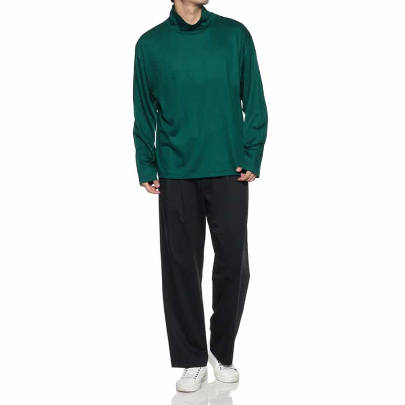 KANEMASA PHIL. KANEMASA PHIL.<カネマサフィル> バーニーズ ニューヨーク限定 タートルネックカットソー DARK GREEN