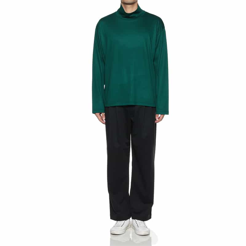 KANEMASA PHIL. KANEMASA PHIL.<カネマサフィル> バーニーズ ニューヨーク限定 タートルネックカットソー DARK GREEN