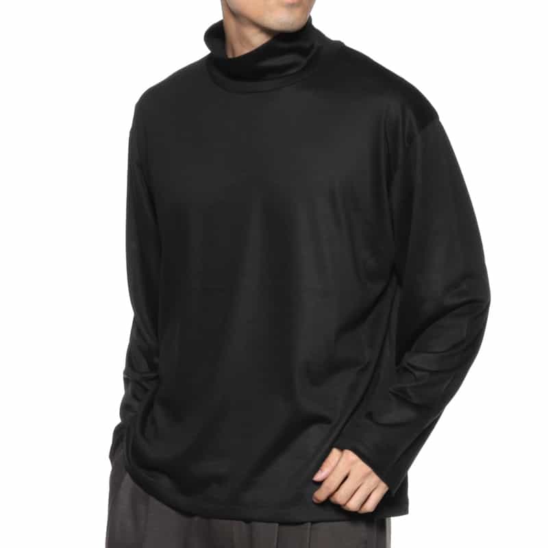 KANEMASA PHIL. KANEMASA PHIL.<カネマサフィル> バーニーズ ニューヨーク限定 タートルネックカットソー BLACK