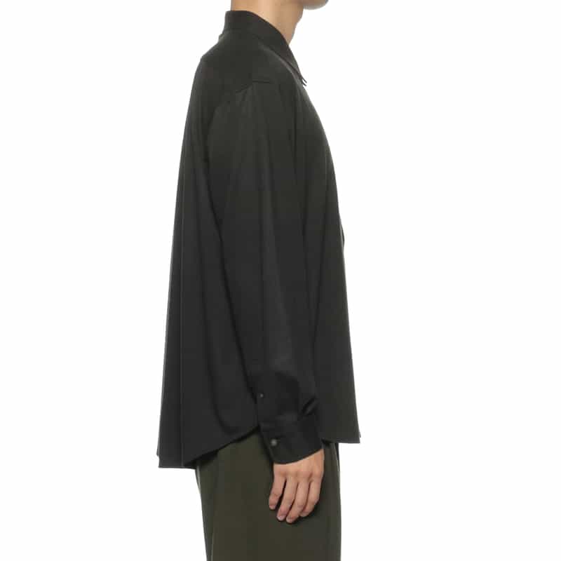 KANEMASA PHIL. KANEMASA PHIL.<カネマサフィル> バーニーズ ニューヨーク限定 カシミヤ混カジュアルシャツ DARK GRAY