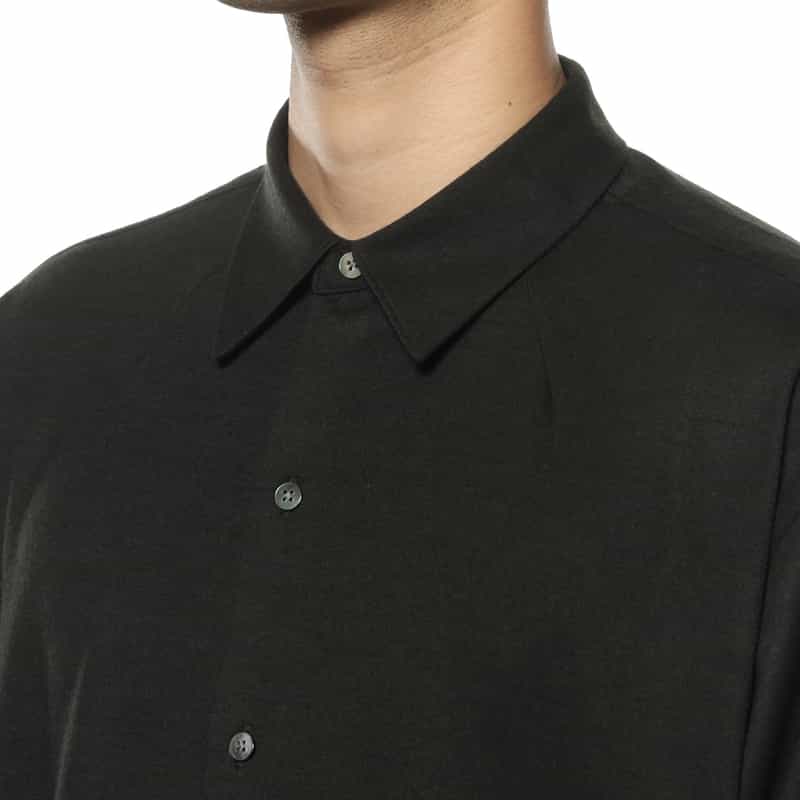 KANEMASA PHIL. KANEMASA PHIL.<カネマサフィル> バーニーズ ニューヨーク限定 カシミヤ混カジュアルシャツ DARK GRAY