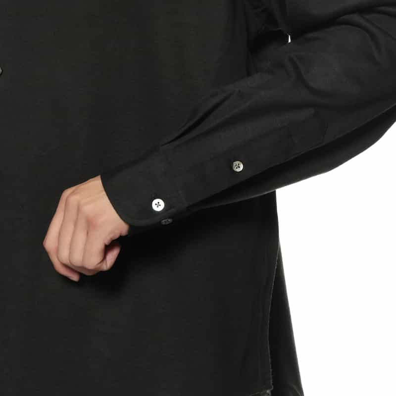 KANEMASA PHIL. KANEMASA PHIL.<カネマサフィル> バーニーズ ニューヨーク限定 カシミヤ混カジュアルシャツ DARK GRAY