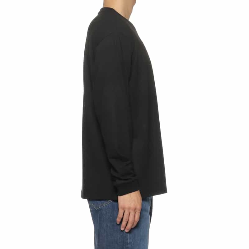 KANEMASA PHIL. KANEMASA PHIL.<カネマサフィル> バーニーズ ニューヨーク限定 ウールカシミヤ素材 ロングスリーブカットソー BLACK