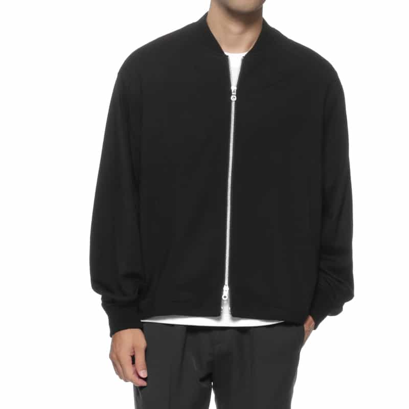 KANEMASA PHIL. KANEMASA PHIL.<カネマサフィル> バーニーズ ニューヨーク限定 ウールカシミヤ ボンバージャケット BLACK